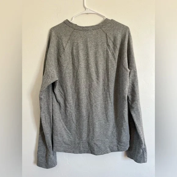 James Perse Vintage French Terry Heather Grey Sweatshirt 1/Small - Picture 11 of 12